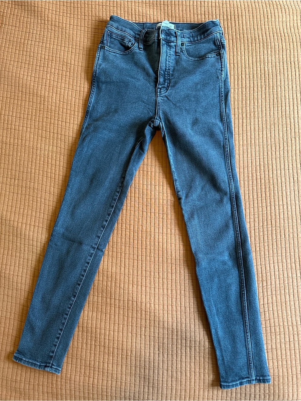 Madewell Women's High-Rise Skinny Jeans - Faded Dark Gray